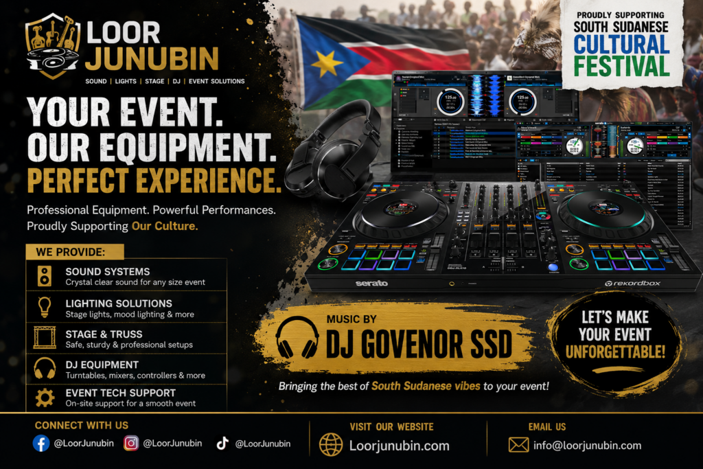 Event DJ services with South Sudan vibe